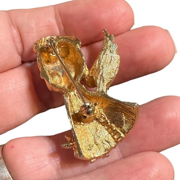 Vintage Lot Christmas Pins MYLU Cherub, Avon Christmas Basket, Stick Pin Plus - Picture 8 of 12